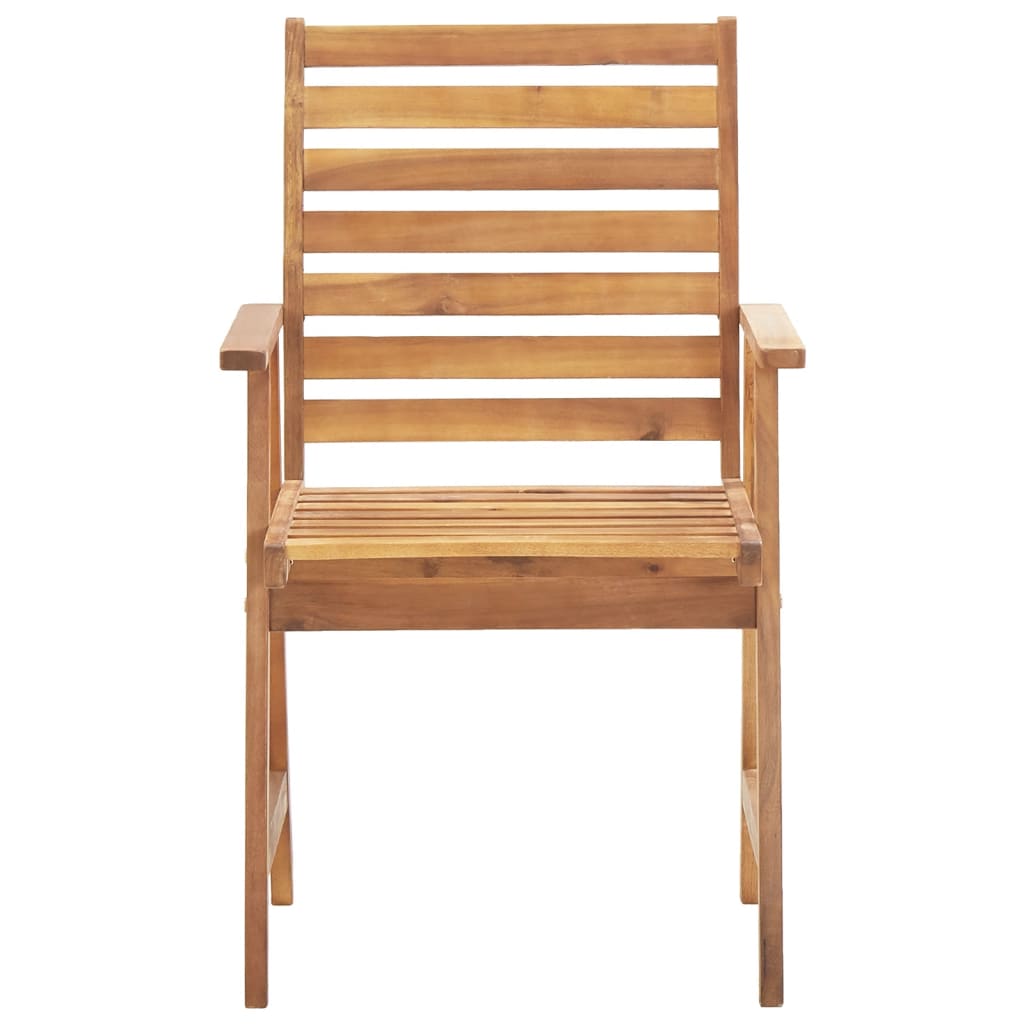 5-dijelni vrtni blagovaonski set od masivnog bagremovog drva Smeđa 85 x 85 x 75 cm