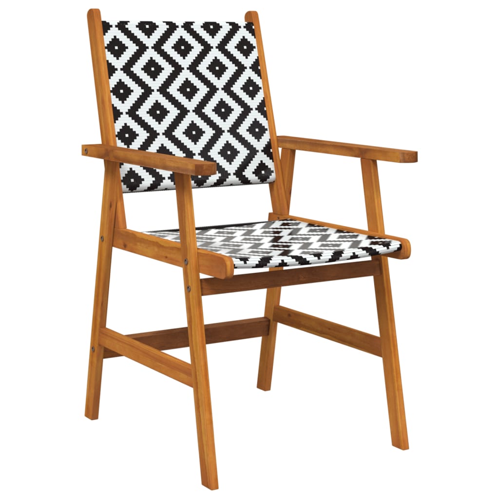 3-dijelni vrtni blagovaonski set od masivnog bagremovog drva Smeđa 85 x 85 x 75 cm
