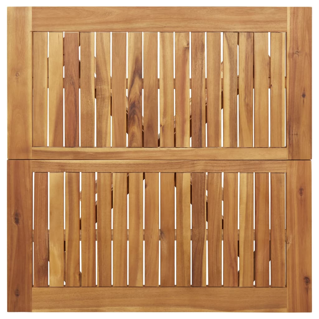 3-dijelni vrtni blagovaonski set od masivnog bagremovog drva Smeđa 85 x 85 x 75 cm