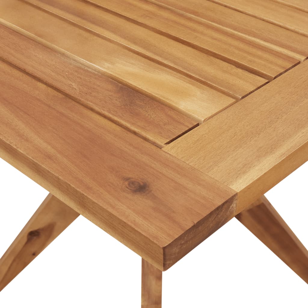 3-dijelni vrtni blagovaonski set od masivnog bagremovog drva Smeđa 85 x 85 x 75 cm