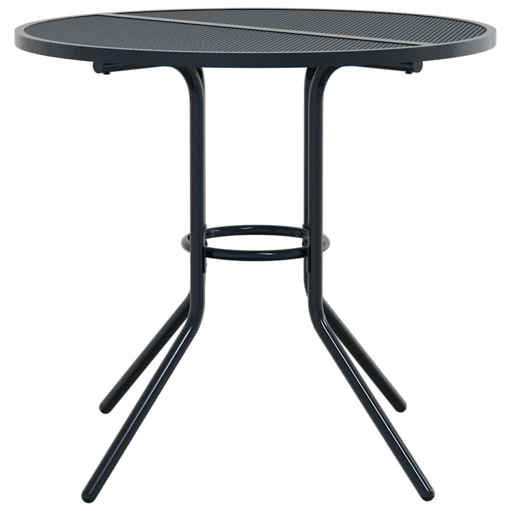 Set složivih vrtnih stolica 5 kom antracit čelik obložen prahom Antracitno siva 80 x 72.5 cm
