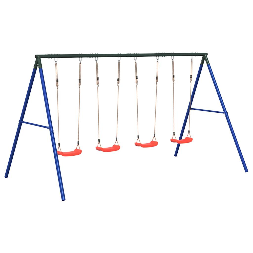 Set vanjske ljuljačka s 4 ljuljačke Plava
