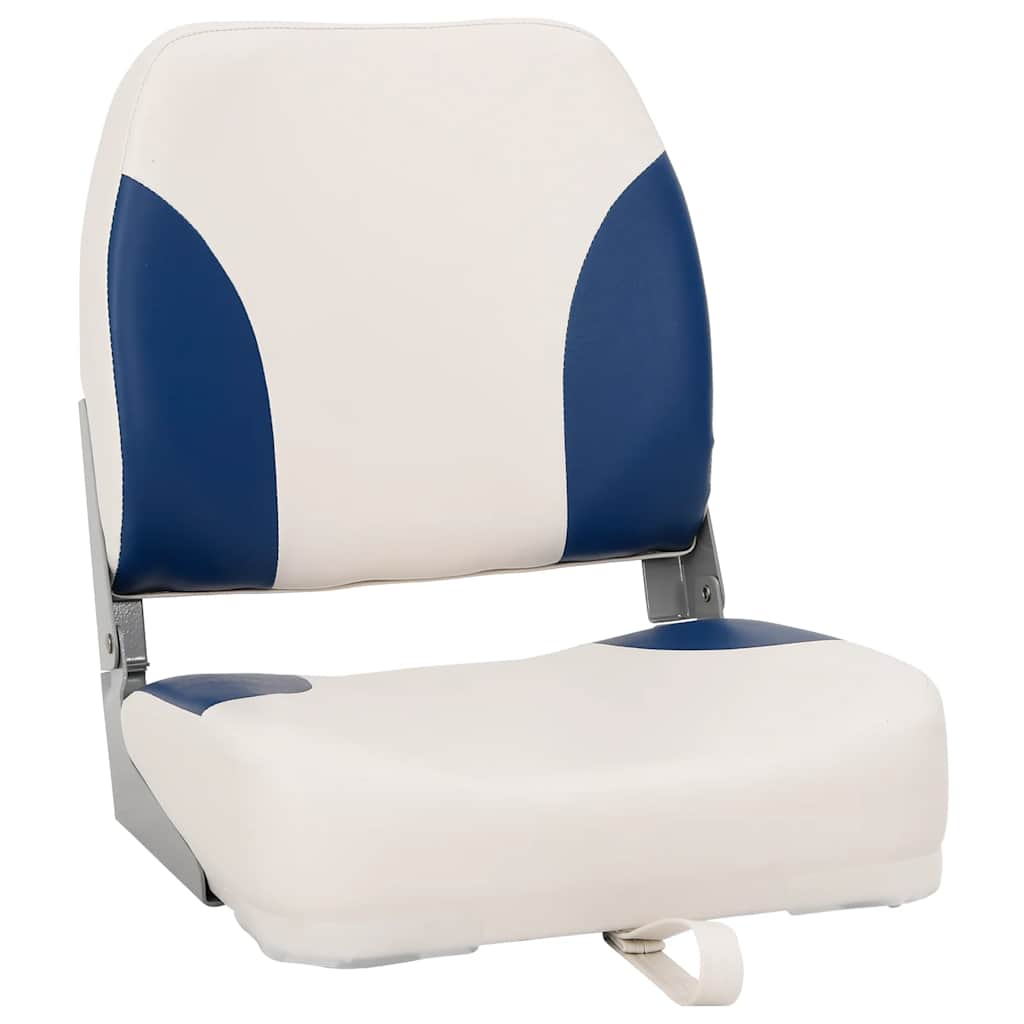 Sklopiva sjedala za brod 1 set plavo-bijela 41x36x48 cm Plava