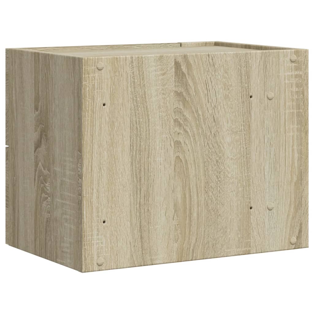 Zidni noćni ormarići 2 kom boja hrasta sonome 45x30x35 cm Smeđa
