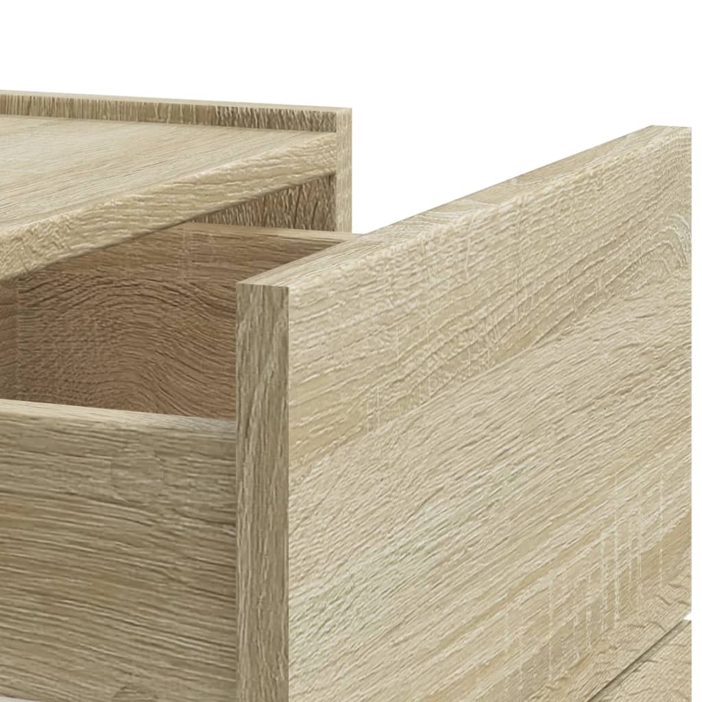 Zidni noćni ormarići 2 kom boja hrasta sonome 45x30x35 cm Smeđa