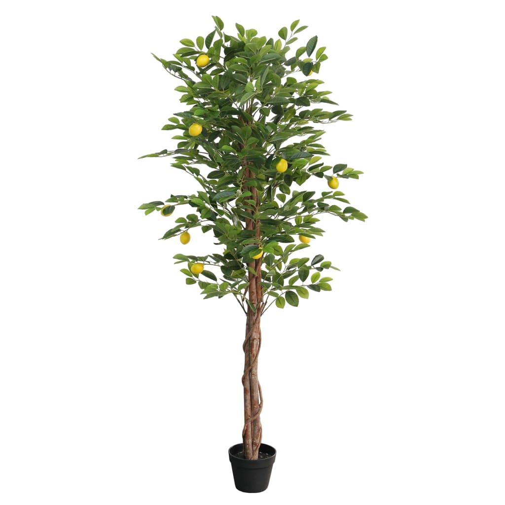 Umjetno stablo limuna s 3 debla zeleno 180 cm PP