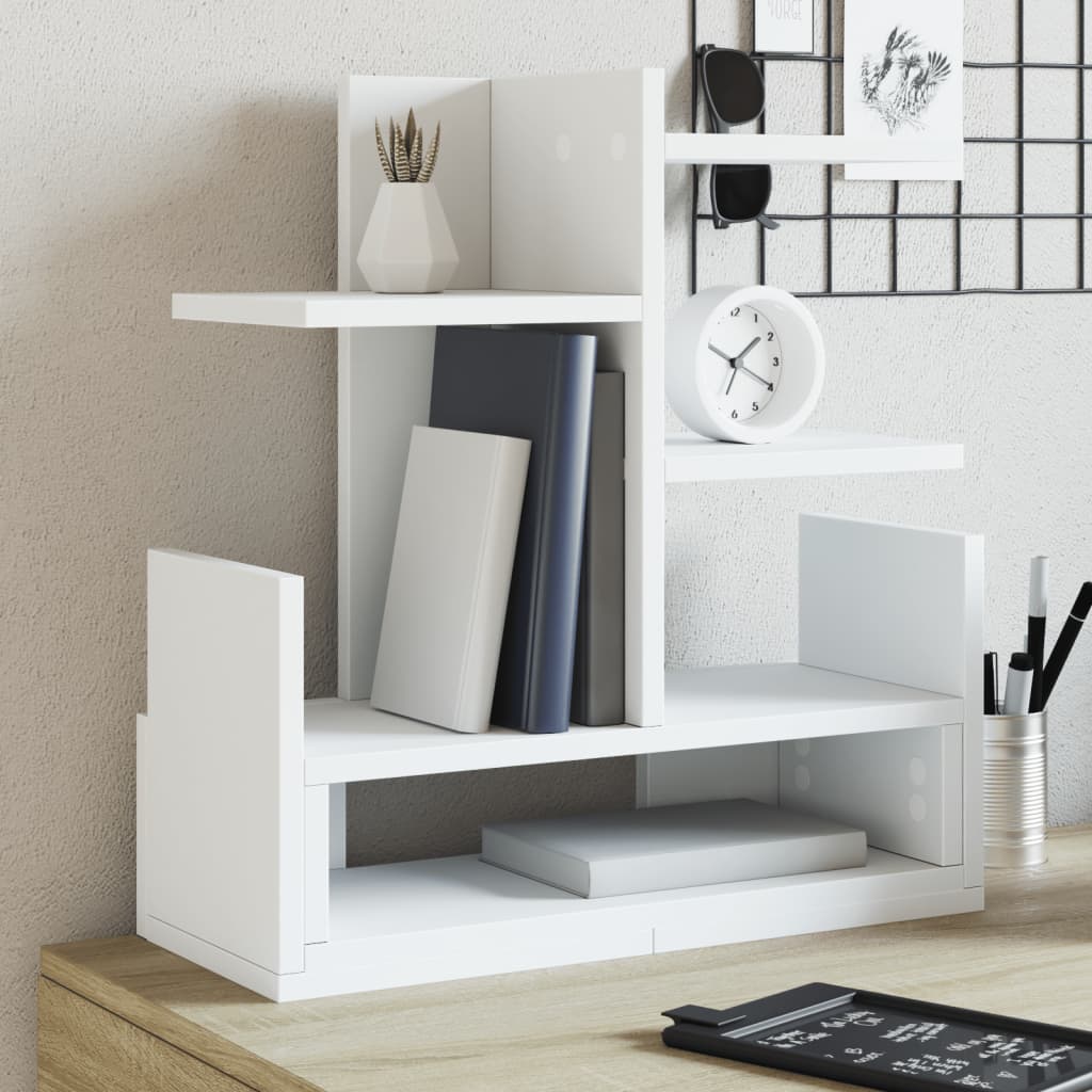 Organizator za stol bijeli 49 x 20 x 52,5 cm konstruirano drvo