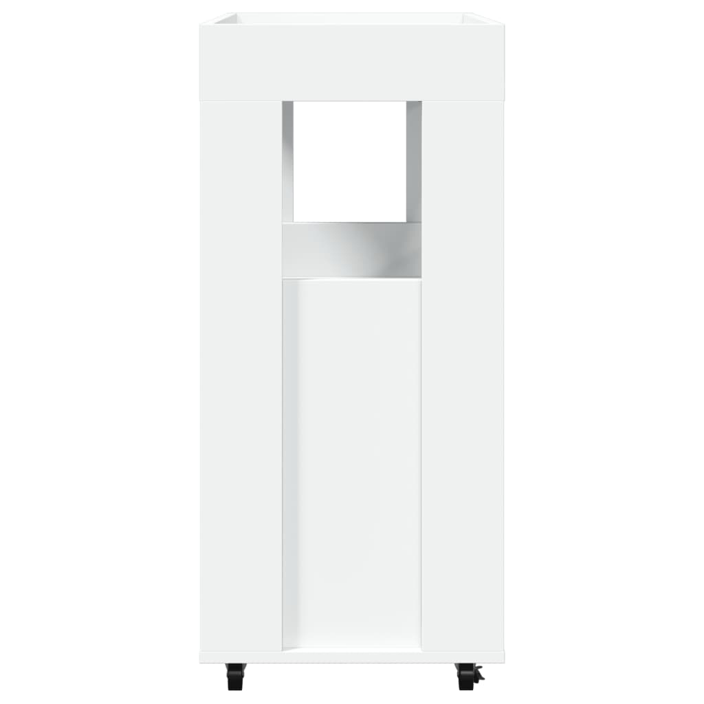 Barska kolica bijela 60 x 39,5 x 89 cm od konstruiranog drva