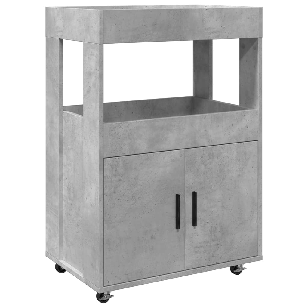 Barska kolica boja betona 60x39,5x89 cm od konstruiranog drva