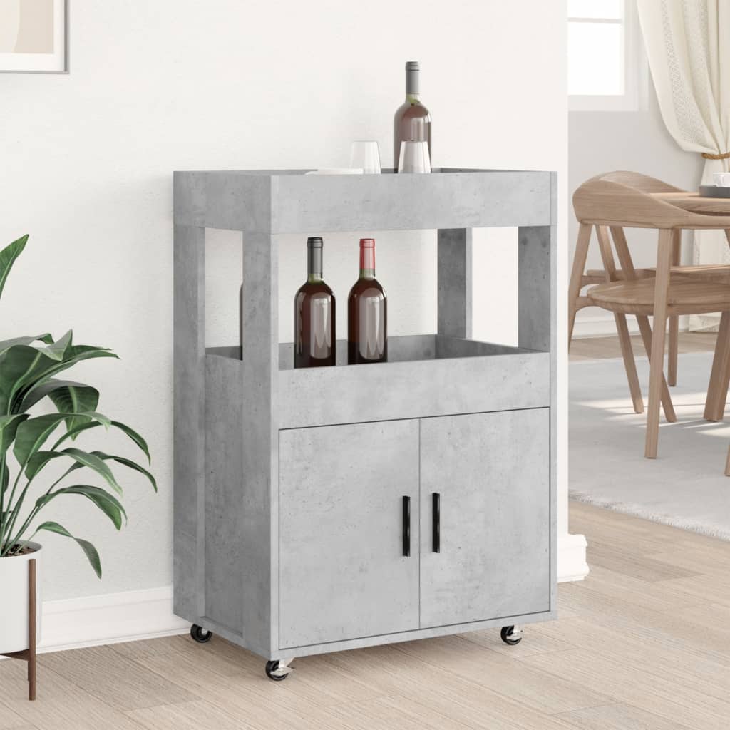 Barska kolica boja betona 60x39,5x89 cm od konstruiranog drva