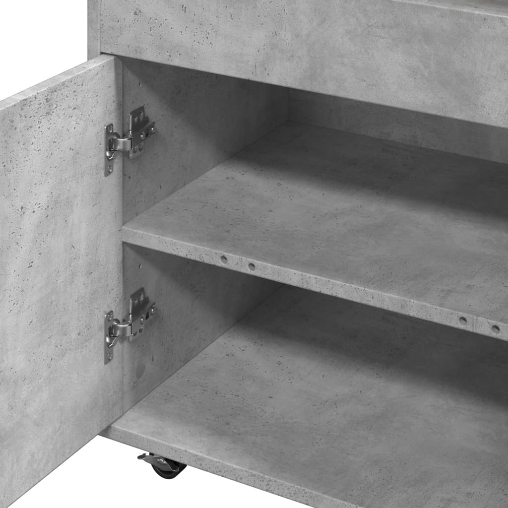 Barska kolica boja betona 60x39,5x89 cm od konstruiranog drva