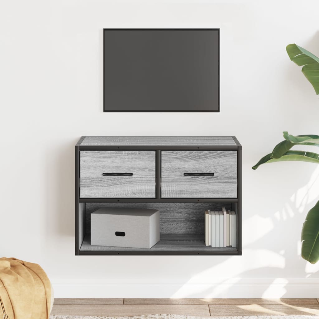TV ormarić boja hrasta sonome 60x31x39,5 cm konstruirano drvo Siva