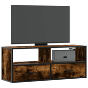 TV ormarić boja dimljenog hrasta 100x31x39,5 cm konstruirano Smeđa