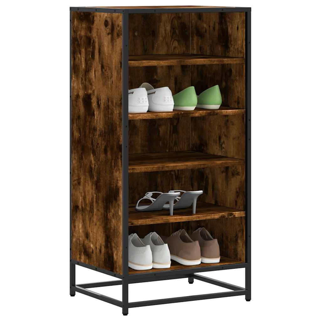 Stalak za cipele boja hrasta 48x38x97,5 cm konstruirano drvo Smeđa