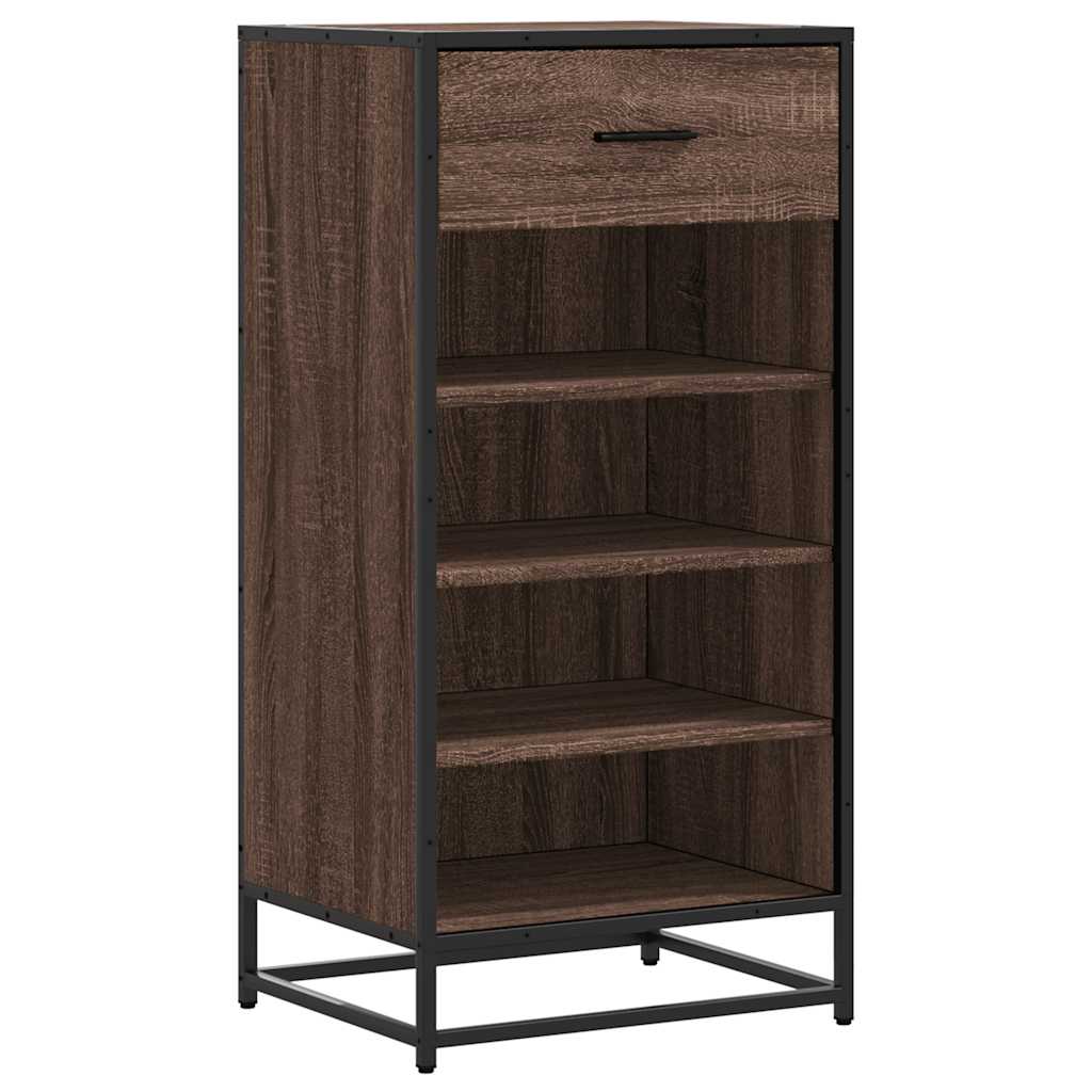 Stalak za cipele boja hrasta 48x38x97,5 cm konstruirano drvo Smeđa