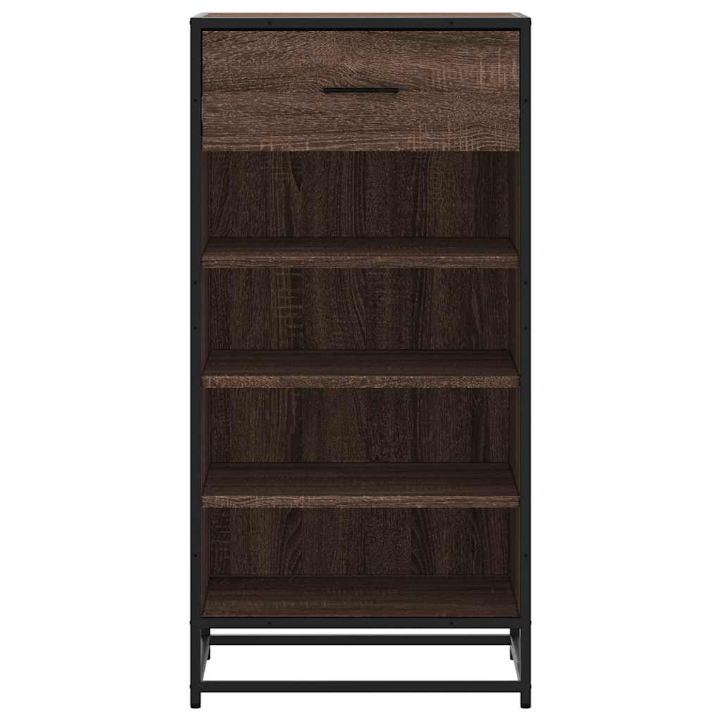 Stalak za cipele boja hrasta 48x38x97,5 cm konstruirano drvo Smeđa