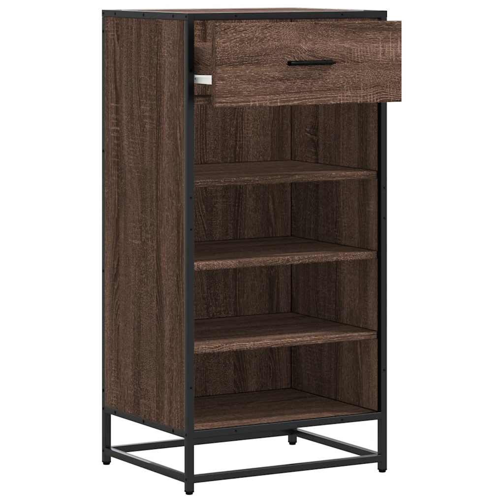 Stalak za cipele boja hrasta 48x38x97,5 cm konstruirano drvo Smeđa