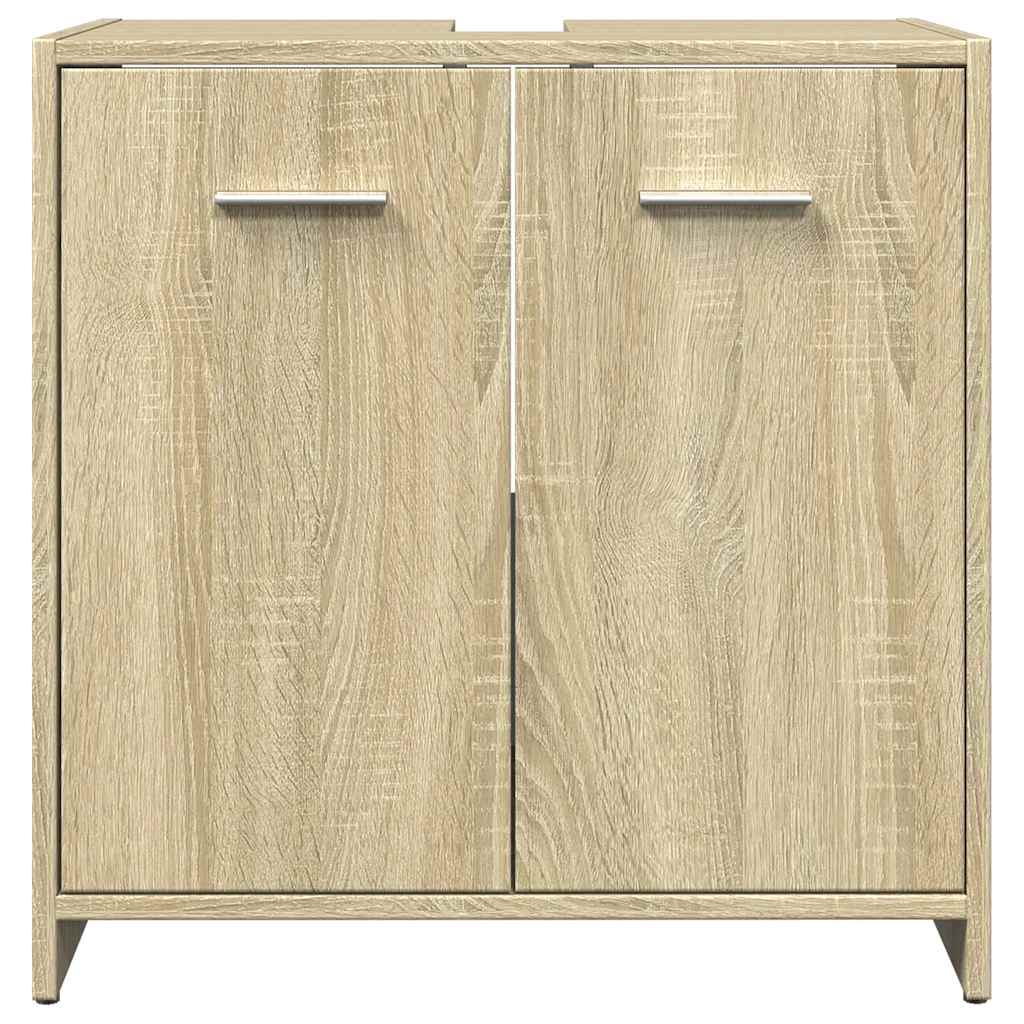 Ormarić za umivaonik boja hrasta 60x33x60 cm konstruirano drvo Smeđa