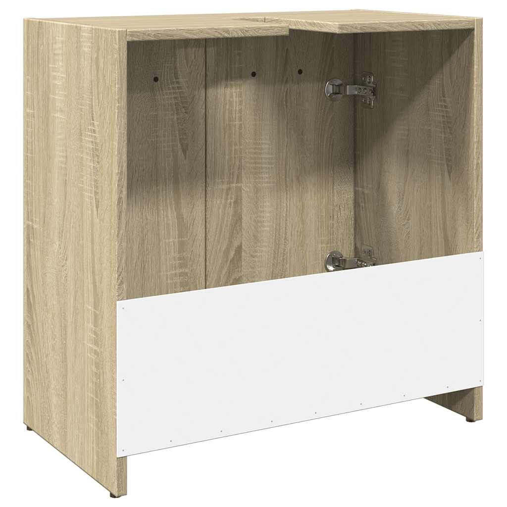 Ormarić za umivaonik boja hrasta 60x33x60 cm konstruirano drvo Smeđa