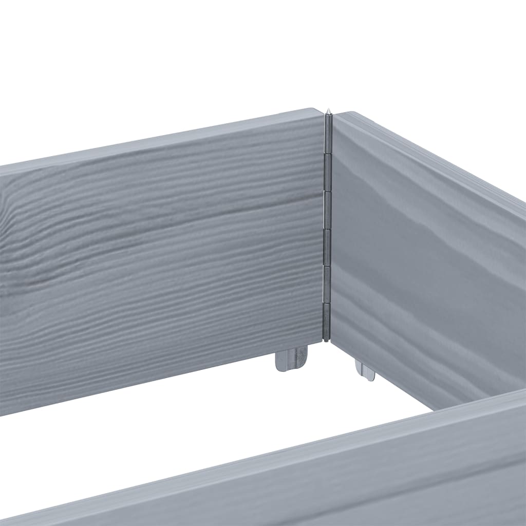 Vrtna sadilica siva 150x50 cm od masivne borovine