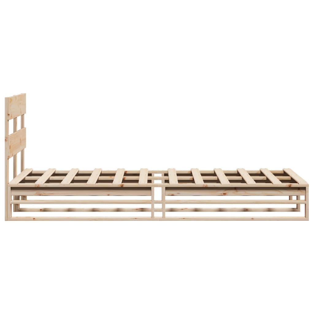 Okvir kreveta bez madraca 75 x 190 cm od masivne borovine
