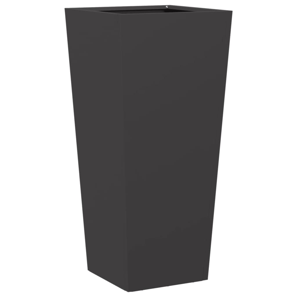 Vrtna sadilica crna 35x35x75 cm čelična