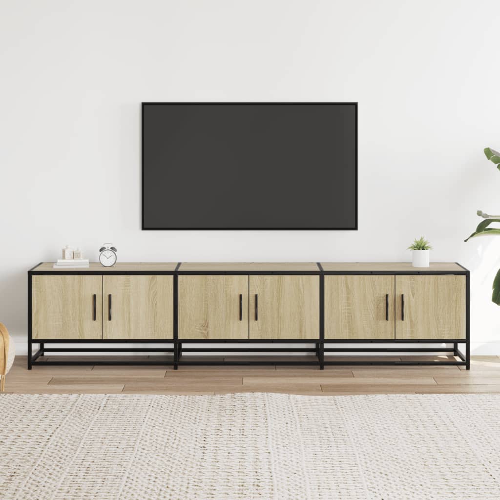TV ormarić boja hrasta 180x35x41 cm od konstruiranog drva Smeđa