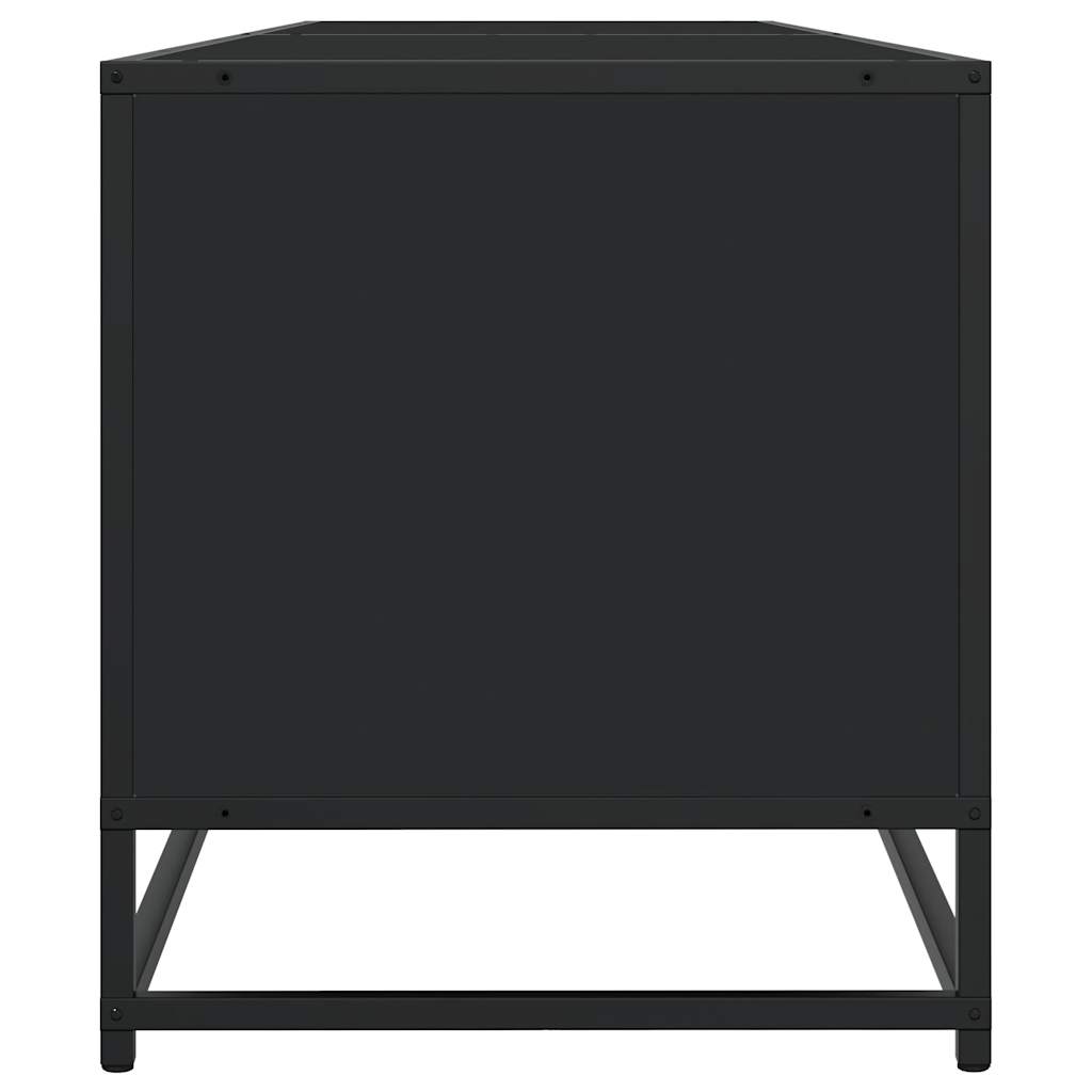 TV ormarić crni 180,5x40x46 cm izrađeno drvo