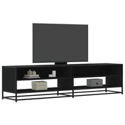 TV ormarić crni 180,5x40x46 cm izrađeno drvo