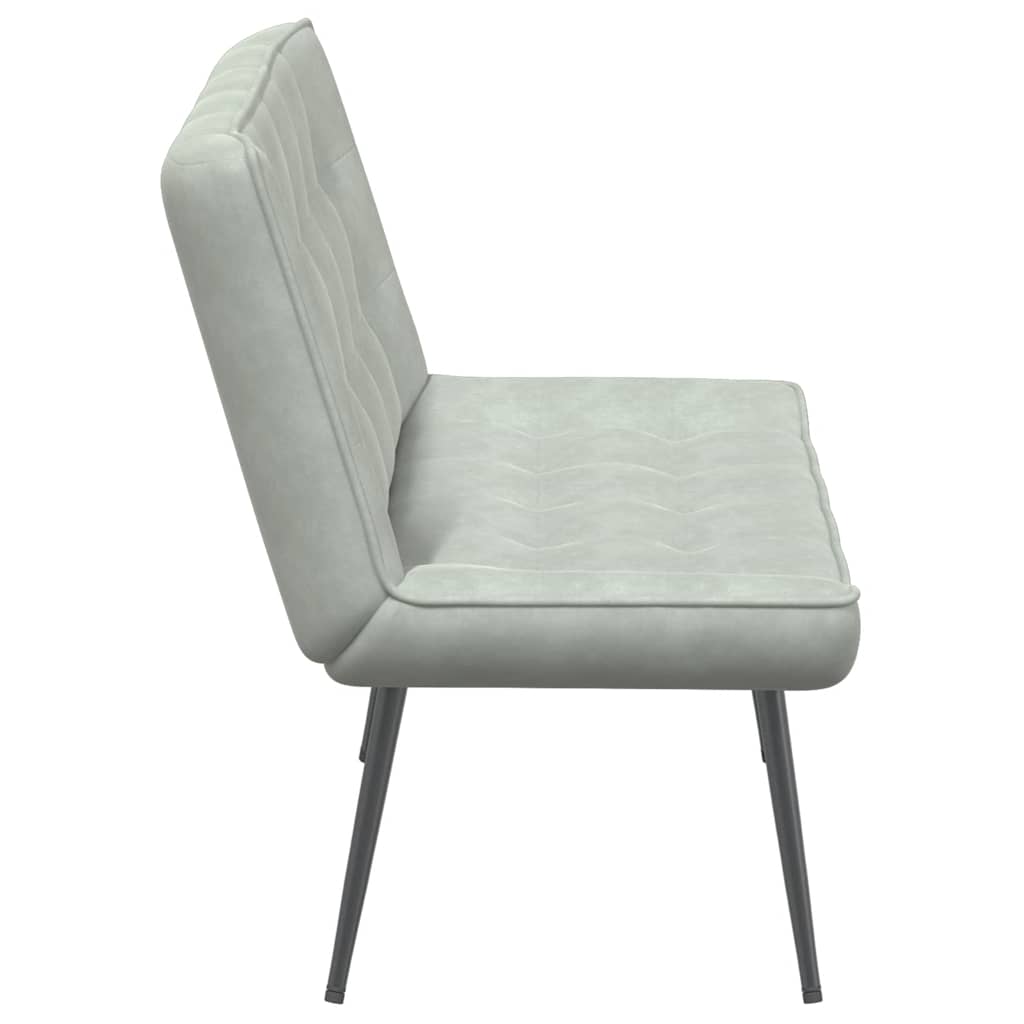 Klupa svijetlosiva 110x74x84 cm baršun