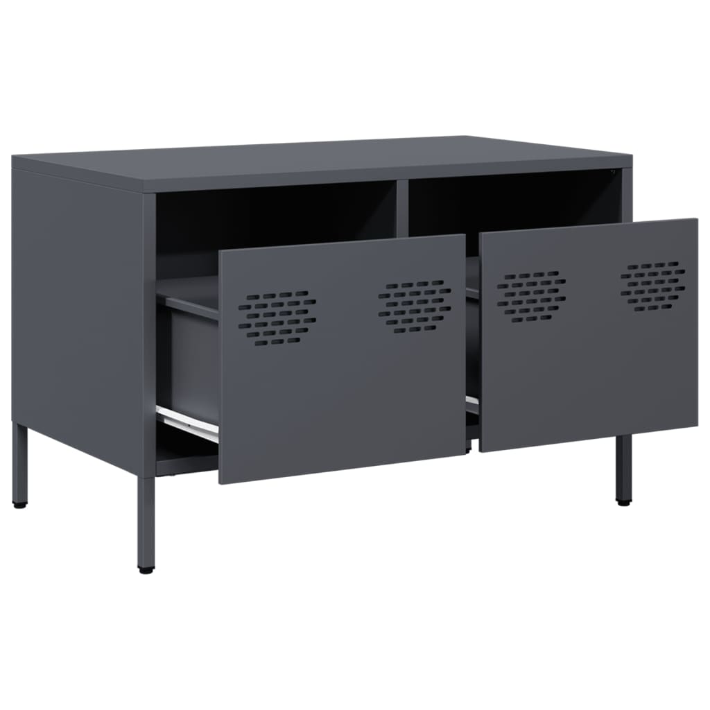 TV ormarić antracit 68x39x43,5 cm hladno valjani čelik