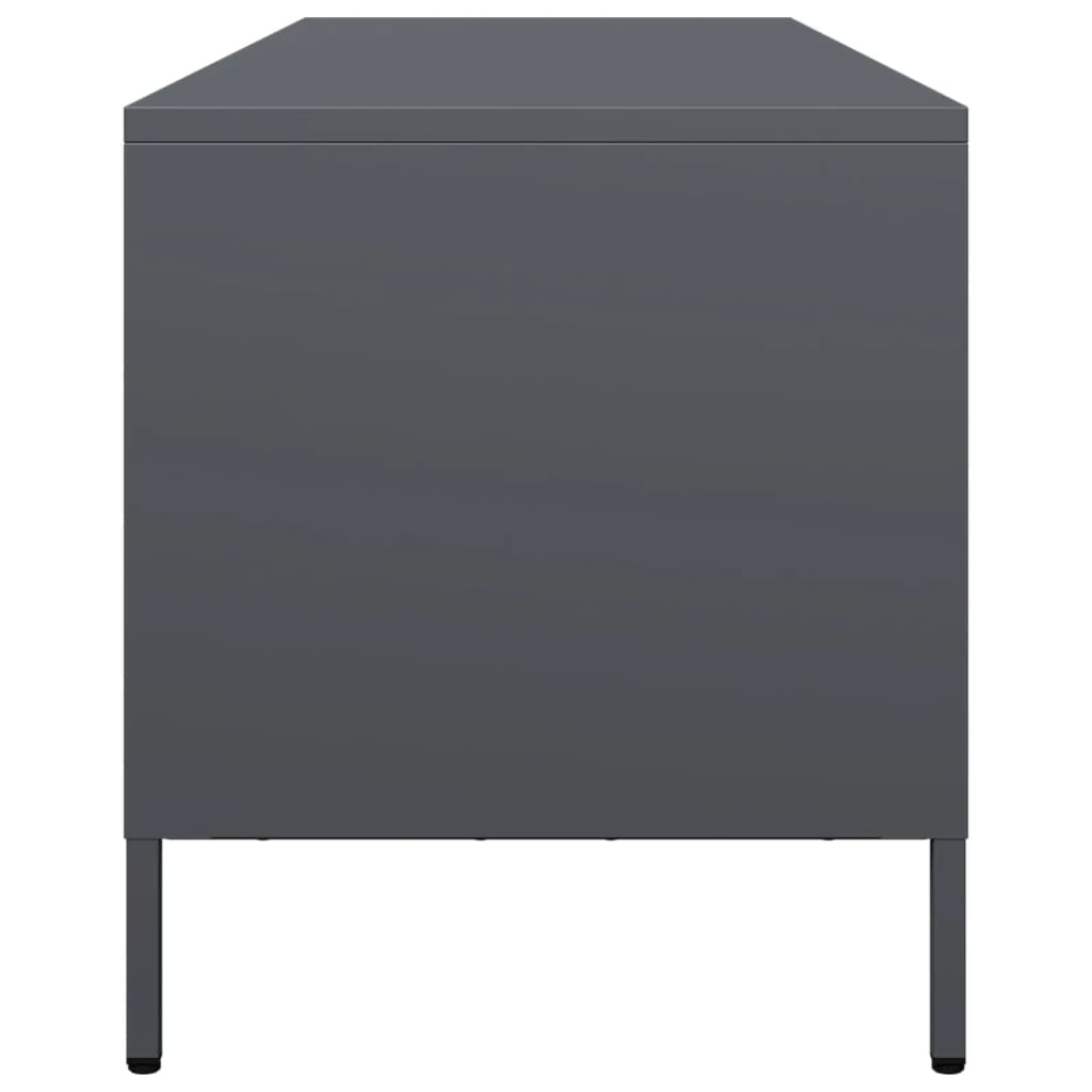 TV ormarić antracit 135 x 39 x 43,5 cm hladno valjani čelik Antracitno siva