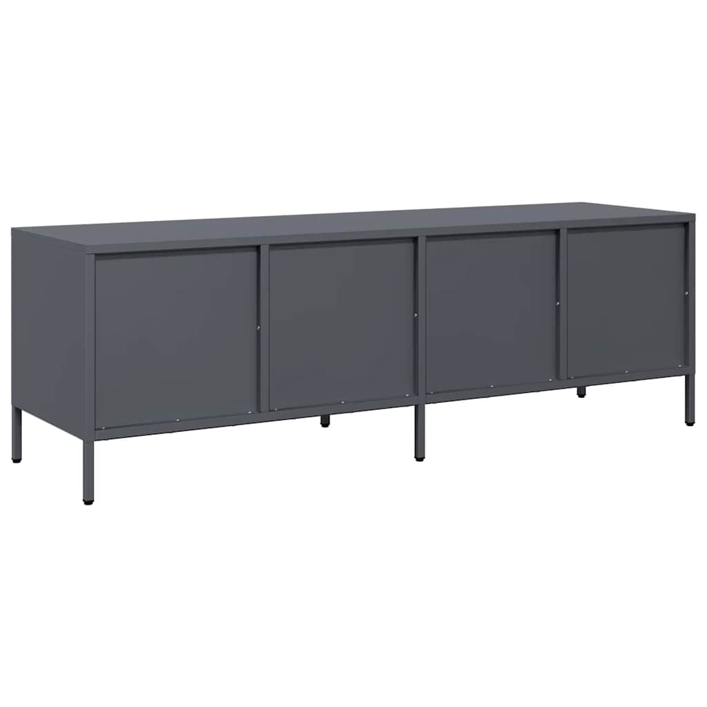 TV ormarić antracit 135 x 39 x 43,5 cm hladno valjani čelik Antracitno siva