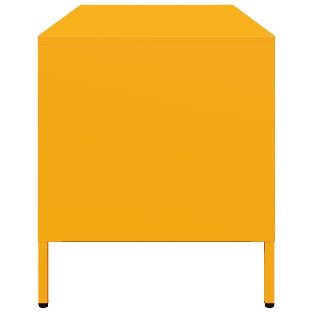 TV ormarić boja senfa 101,5x39x43,5 cm čelični Žuta