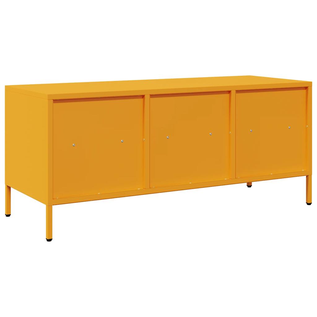 TV ormarić boja senfa 101,5x39x43,5 cm čelični Žuta