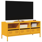 TV ormarić boja senfa 101,5x39x43,5 cm čelični Žuta