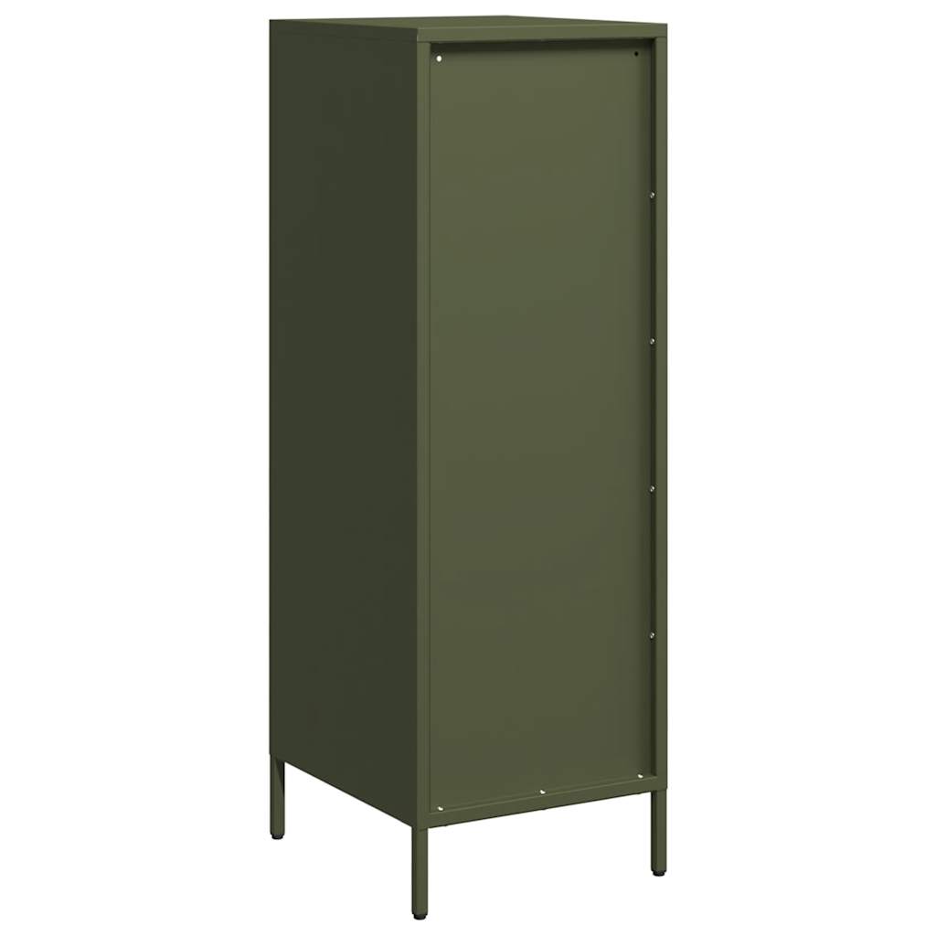 Visoka komoda maslinastozeleni 39x35x103,5 cm od čelika