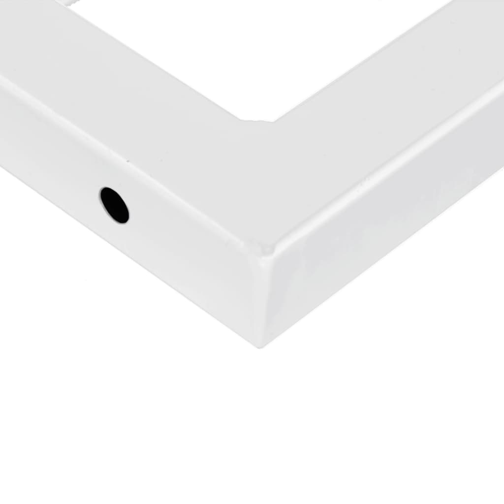 Zidna polica za umivaonik od čelika i masivne hrastovine Smeđa 60 x 40 x 2.5 cm
