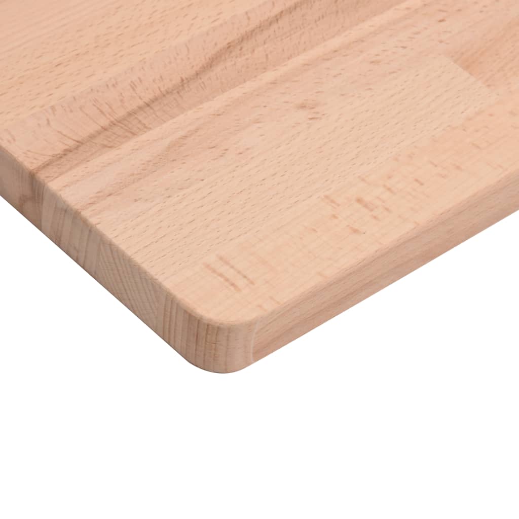 Zidna polica za umivaonik od čelika i masivne bukovine Smeđa 80 x 40 x 2.5 cm