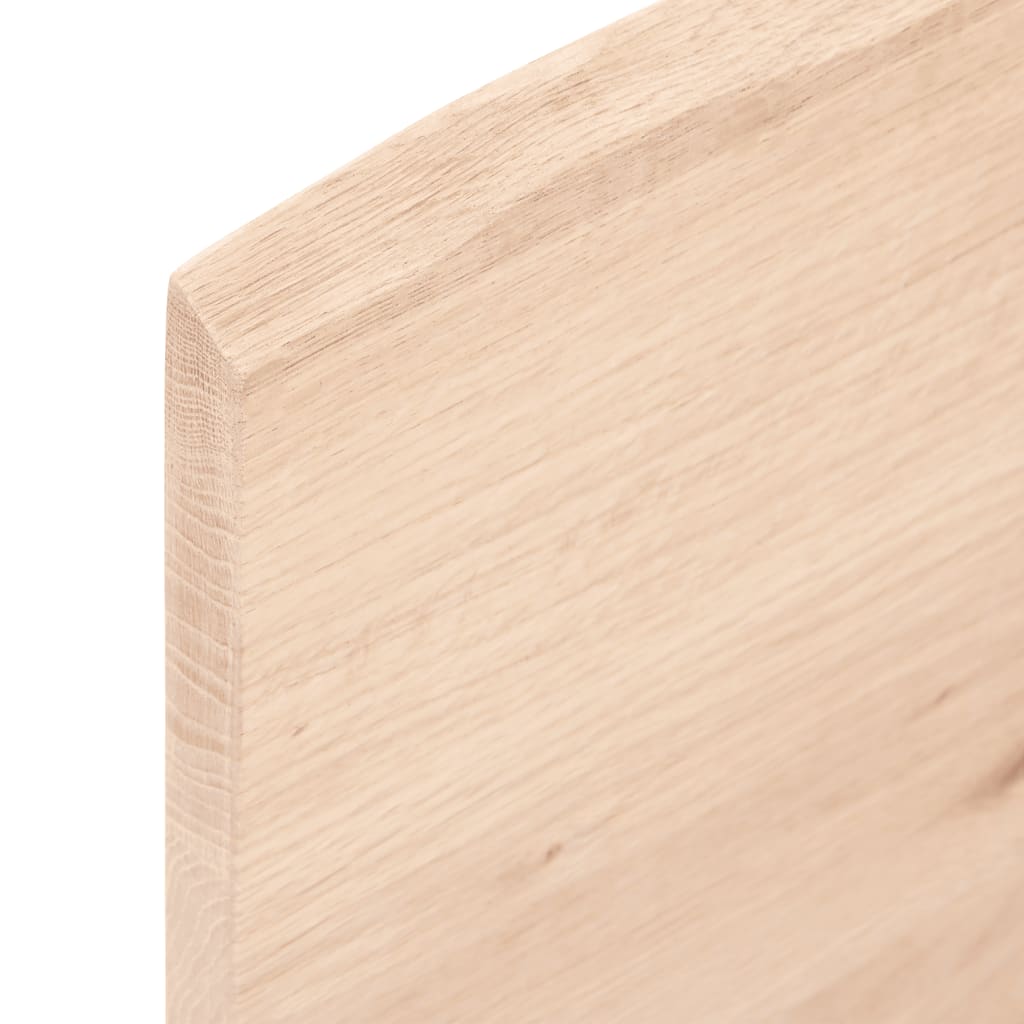 Zidna polica za umivaonik od čelika i masivne hrastovine Smeđa 60 x 50 x 2 cm