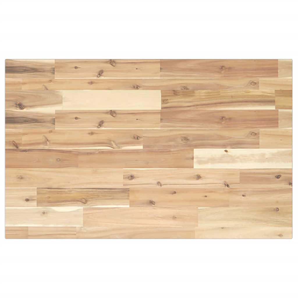 Zidna polica za umivaonik od čelika i masivnog bagremovog drva Smeđa 60 x 50 x 2 cm