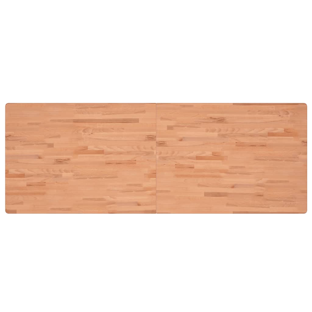Zidna polica za umivaonik od čelika i masivne bukovine Smeđa 150 x 55 x 2.5 cm
