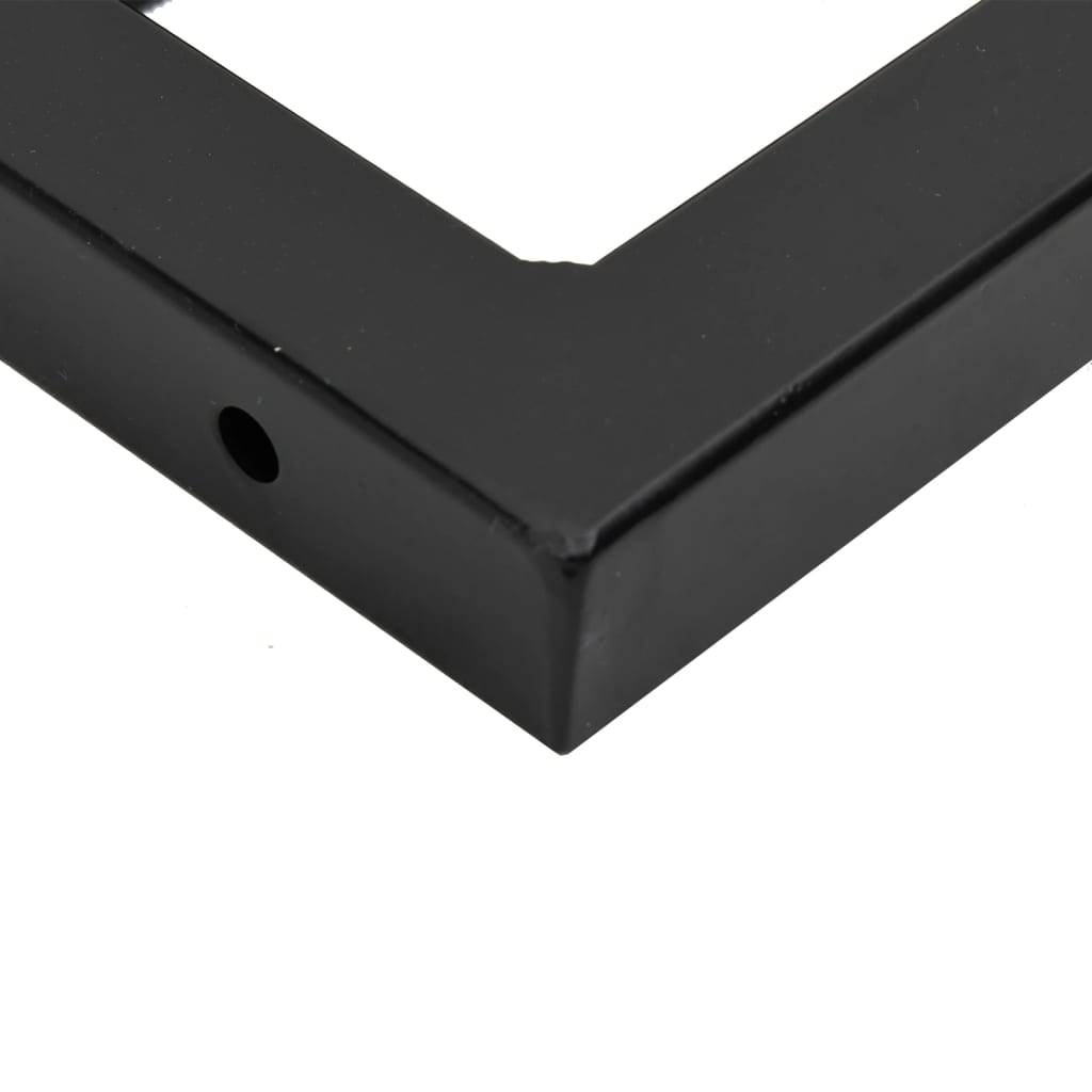 Zidna polica za umivaonik od čelika i masivne bukovine Smeđa 150 x 55 x 2.5 cm