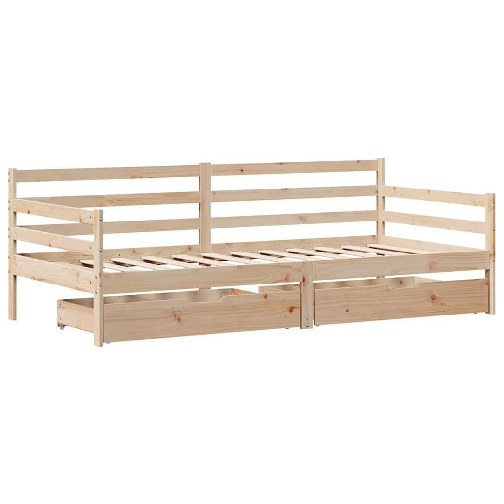 Dnevni krevet s ladicama bez madraca 90x190 cm Masivno drvo