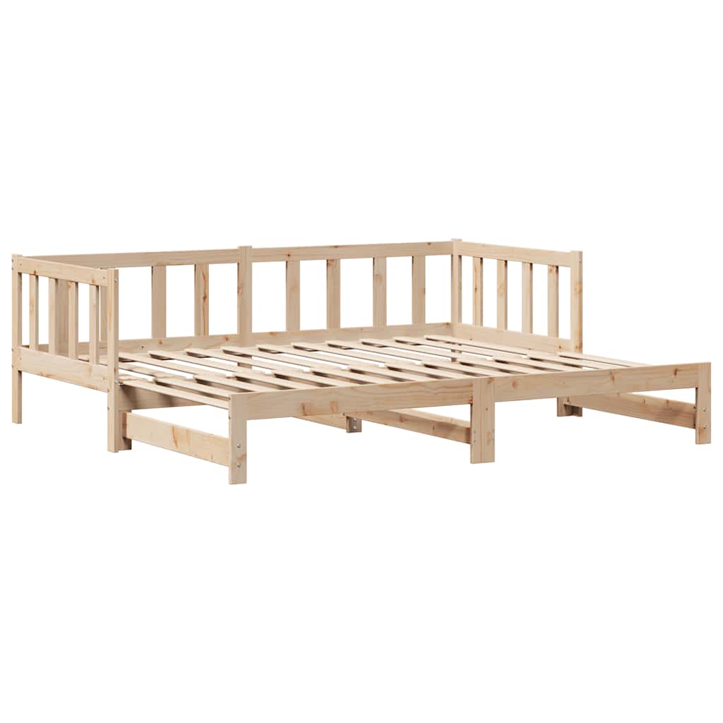 Dnevni krevet s pomoćnim ležajem i ladicama bez madraca 80x200 cm