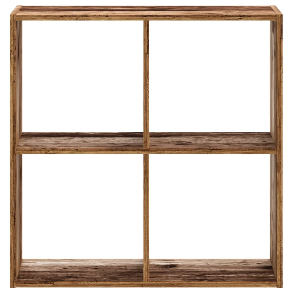 Regal za knjige boja starog drva 68,5x32x68,5 cm drveni