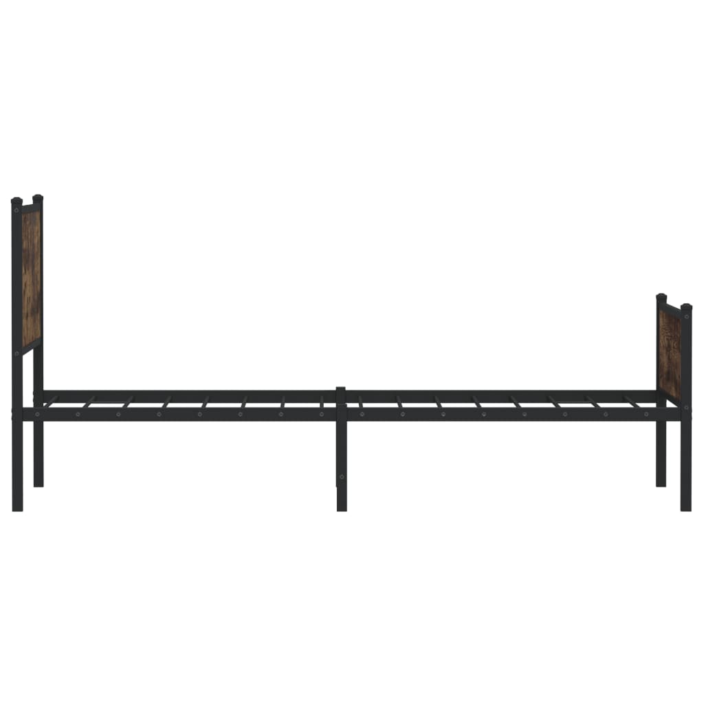 Metalni okvir kreveta bez madraca boja hrasta 90x190 cm