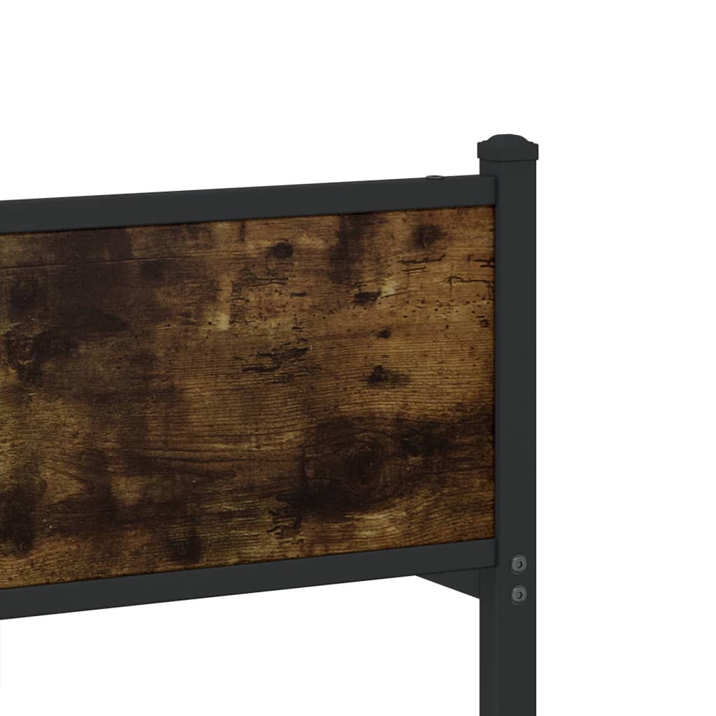Metalni okvir kreveta bez madraca boja hrasta 90x190 cm