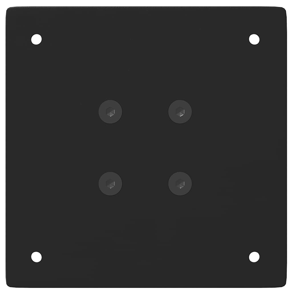 Noge za klub stolić 4 kom. Crne 30-32 cm Čelične Crna 30-32 cm (80 mm)