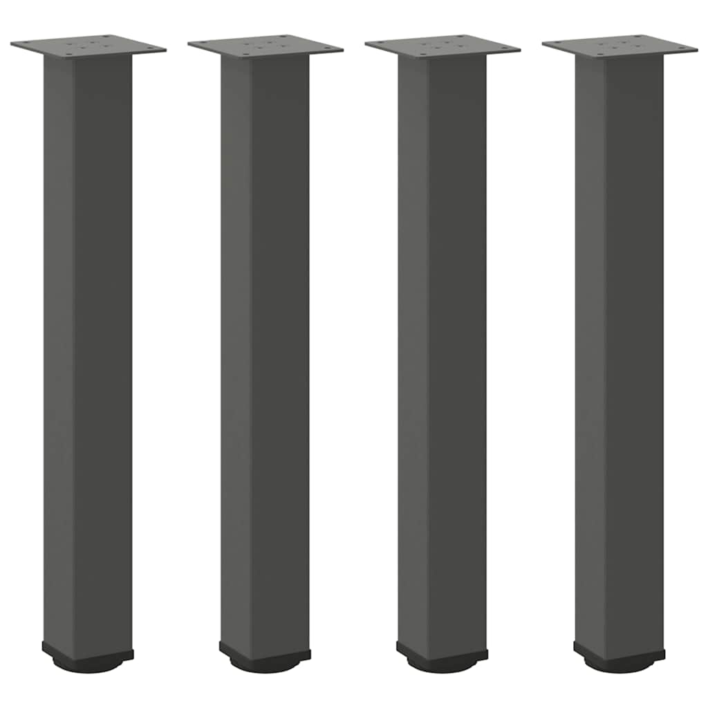 Noge za konzolni stol 4 kom. antracit 72-74 cm čelik Antracitno siva 72-74 cm (80 mm)